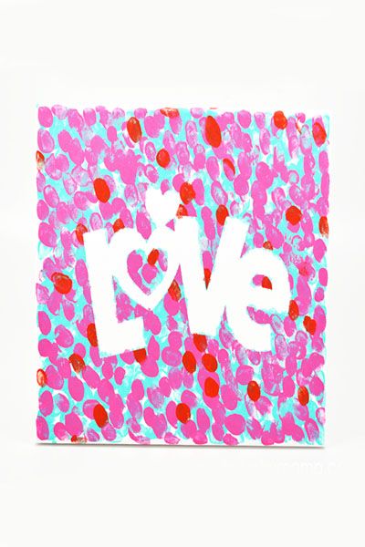 Valentine's Day Crafts for Kids - Love Canvas