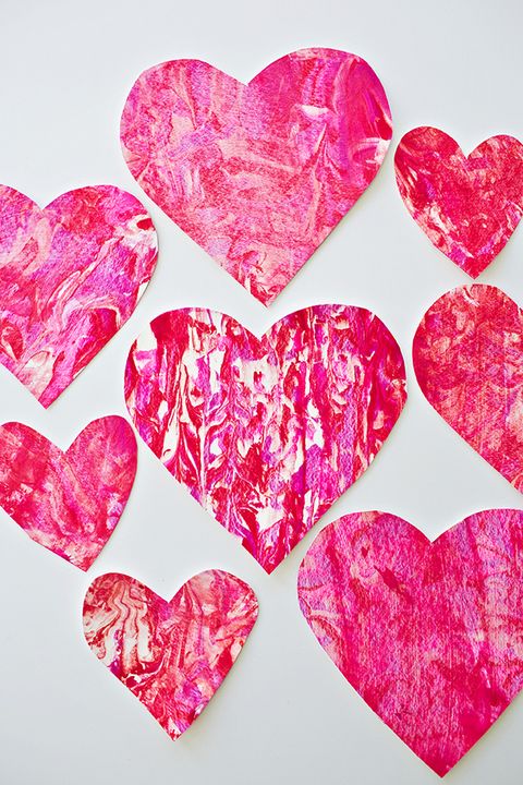 shaving cream hearts - Valentine's Day Crafts for Kids