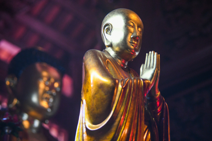Bức tượng Phật ngồi lưng vua độc nhất Việt Nam ở Hà Nội
