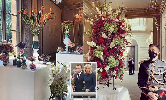 French first couple Brigitte and Emmanuel Macron slammed for spending £540,709 on flowers