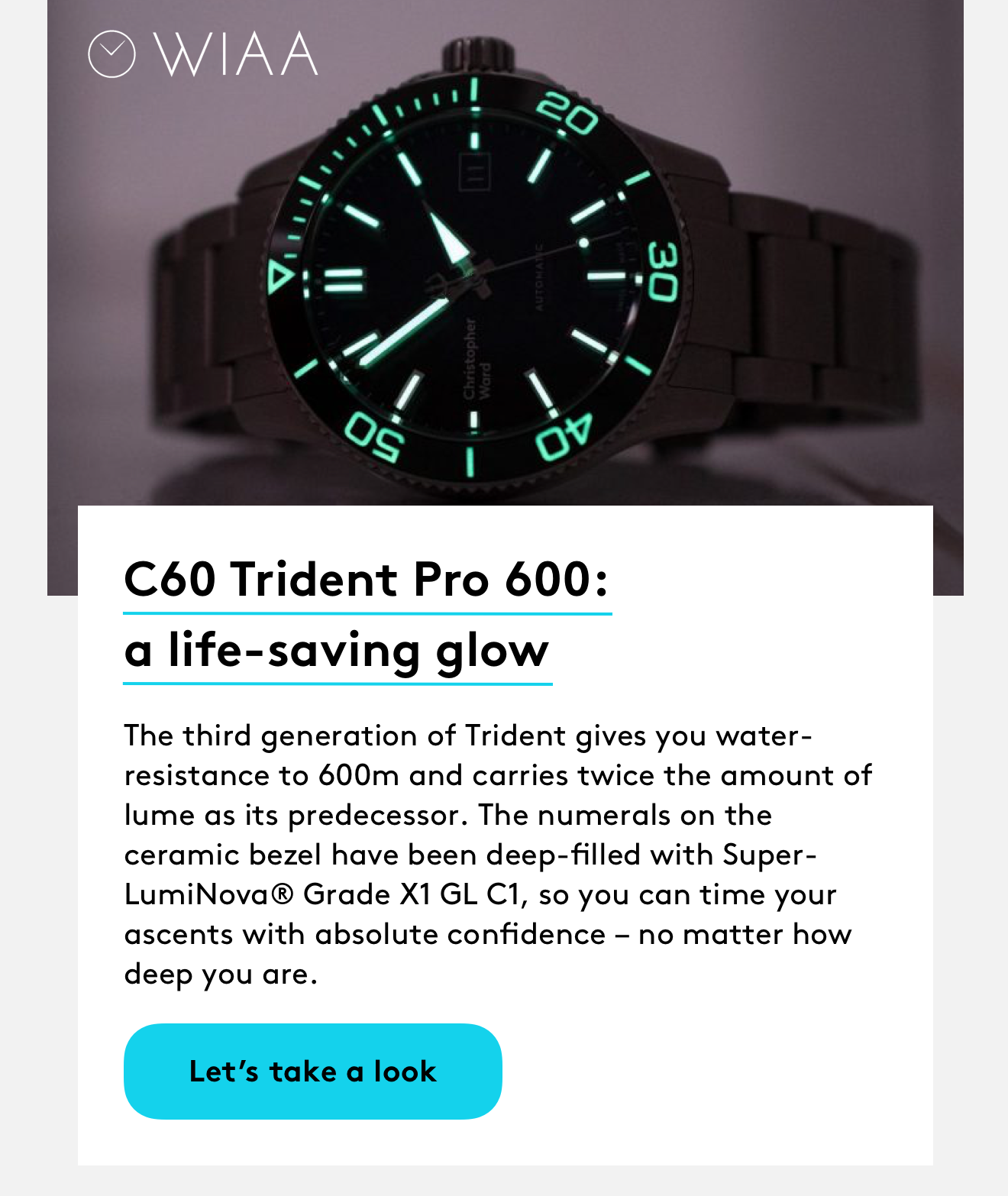 C60 Trident Pro 600: a life-saving glow