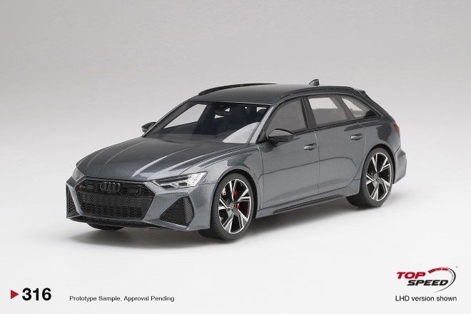 Audi RS 6 Avant Carbon Black / Daytona Grey 1:18 Model Car - Pre Order Now