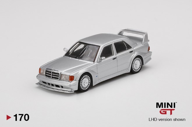 Mercedes-Benz 190E 2.5-16 Evolution II DTM Silver 1:64 Model Car - Pre Order Now