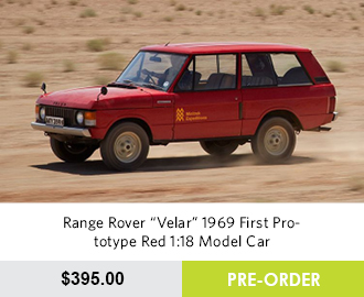 Range Rover "Velar" 1969 First Prototype Red 1:18 Model Car - Pre Order Now