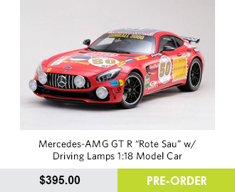 Mercedes-AMG GT R "Rote Sau" w/ Driving Lamps 1:18 Model Car - Pre Order Now
