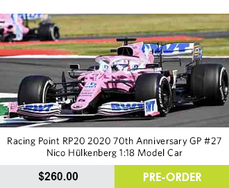 Racing Point RP20 2020 70th Anniversary GP #27 Nico Hülkenberg 1:18 Model Car - Pre Order Now