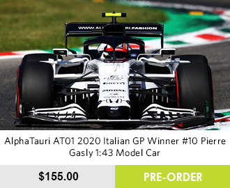 AlphaTauri AT01 2020 Italian GP Winner #10 Pierre Gasly 1:43 Model Car - Pre Order Now