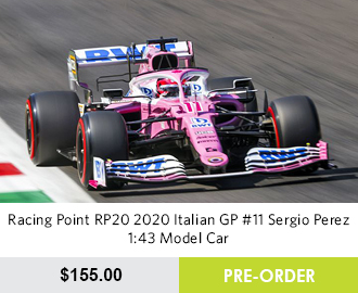 Racing Point RP20 2020 Italian GP #11 Sergio Perez 1:43 Model Car - Pre Order Now