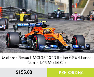 McLaren Renault MCL35 2020 Italian GP #4 Lando Norris 1:43 Model Car - Pre Order Now