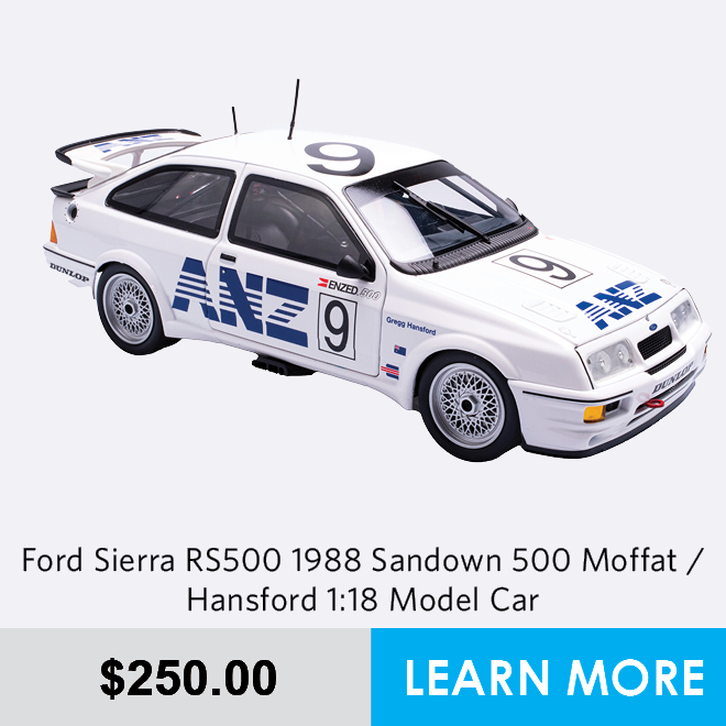 Ford Sierra RS500 1988 Sandown 500 Moffat / Hansford 1:18 Model Car - Pre Order Now
