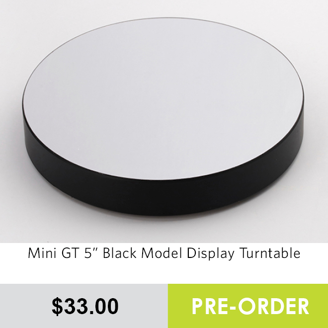 Mini GT 5" Black Model Display Turntable - Pre Order