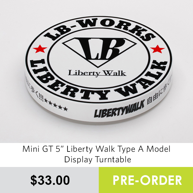 Mini GT 5" Liberty Walk Type A Model Display Turntable - Pre Order