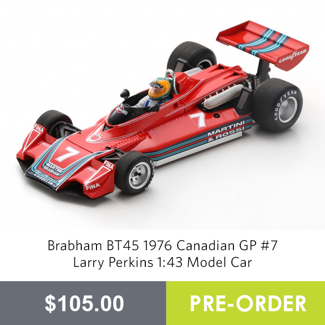Brabham BT45 1976 Canadian GP #7 Larry Perkins 1:43 Model Car