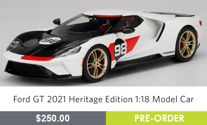 Ford GT 2021 Heritage Edition 1:18 Model Car
