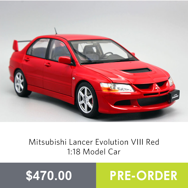 Mitsubishi Lancer Evolution VIII Red 1:18 Model Car
