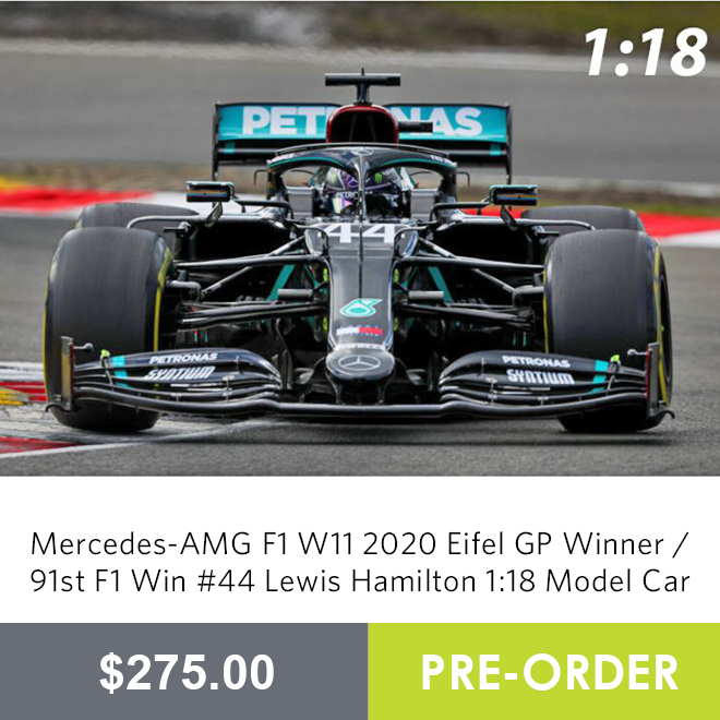 Mercedes-AMG F1 W11 2020 Eifel GP Winner / 91st F1 Win #44 Lewis Hamilton 1:18 Model Car