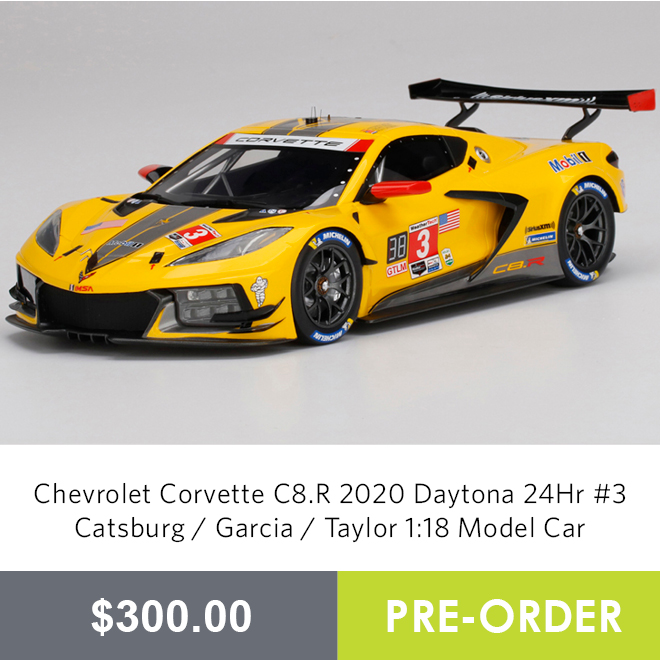 Chevrolet Corvette C8.R 2020 Daytona 24Hr #3 Catsburg / Garcia / Taylor 1:18 Model Car - Pre Order