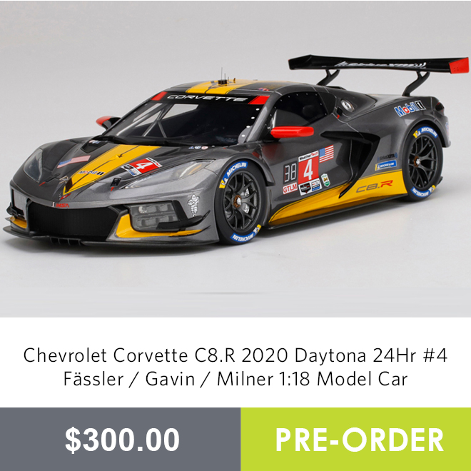 Chevrolet Corvette C8.R 2020 Daytona 24Hr #4 Fässler / Gavin / Milner 1:18 Model Car - Pre Order