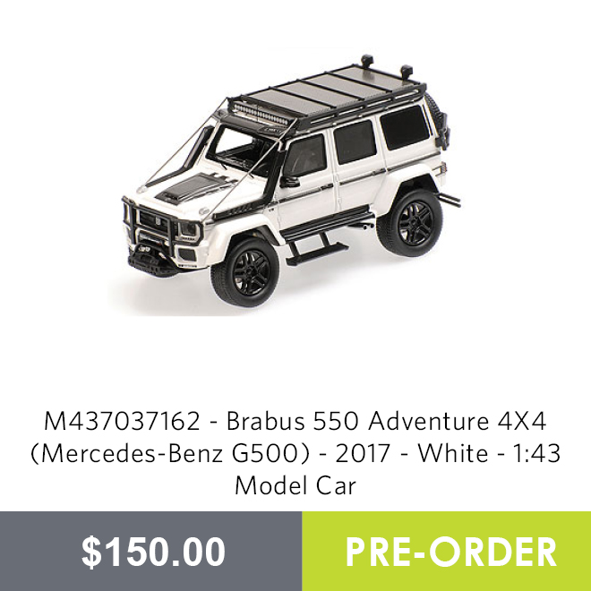 M437037162 - Brabus 550 Adventure 4X4 (Mercedes-Benz G500) - 2017 - White - 1:43 Model Car