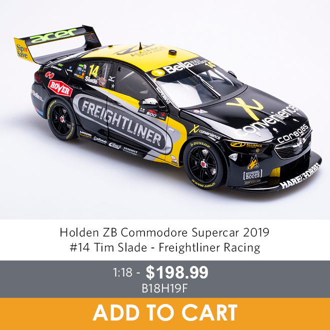 Holden ZB Commodore Supercar - 2019 - #14 Tim Slade - 1:18 Model Car - Buy Now
