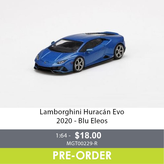 Lamborghini Huracán Evo 2020 - Blu Eleos - Pre-Order Now