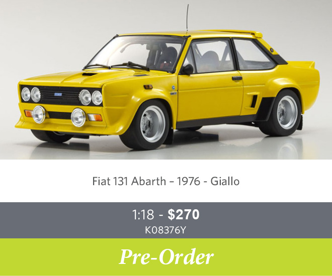K08376Y – Fiat 131 Abarth – 1976 - Giallo - Pre Order