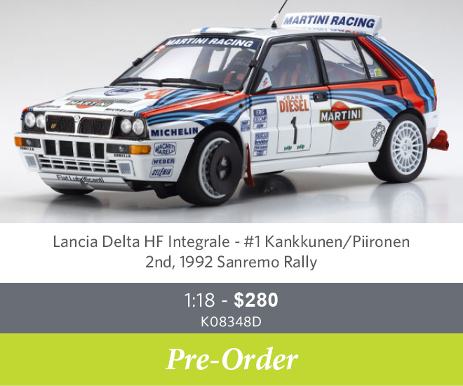 K08348D – Lancia Delta HF Integrale - #1 Kankkunen / Piironen - Pre Order
