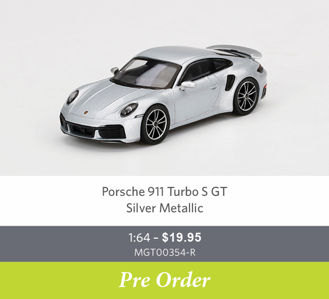 Porsche 911 Turbo S GT Silver Metallic - Pre Order Now