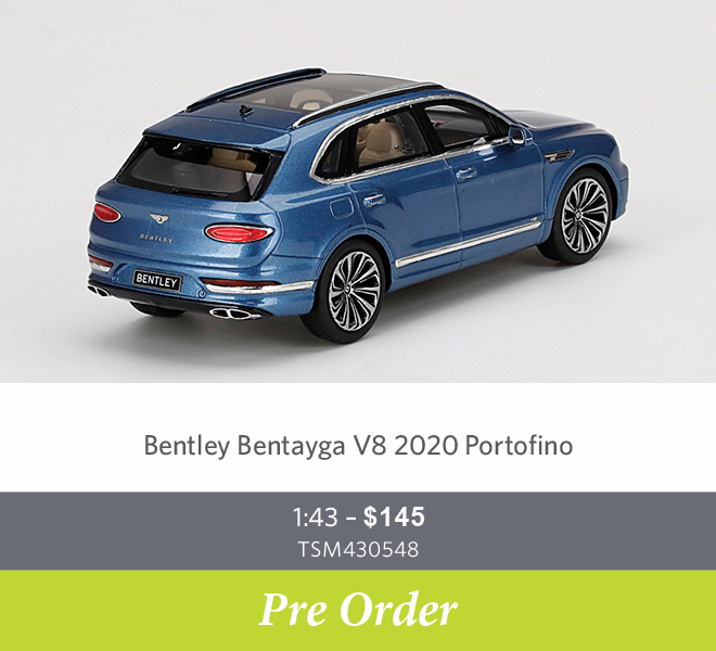 Bentley Bentayga V8 2020 Portofino 1:43 - $145 TSM430548 - Pre Order Now
