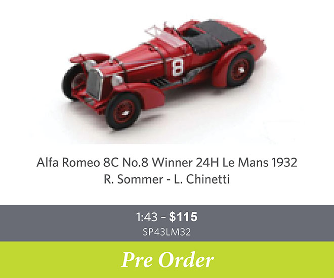 Alfa Romeo 8C No.8 Winner 24H Le Mans 19 - Pre Order Now