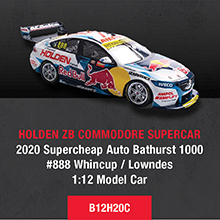 Holden ZB Commodore Supercar - 2020 Supercheap Auto Bathurst 1000 - #888 Whincup / Lowndes - 1:12 Model Car