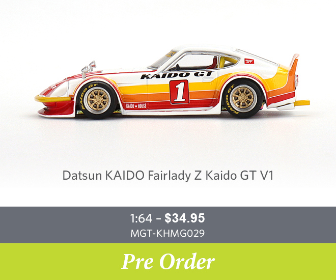 Datsun KAIDO Fairlady Z Kaido GT V1 - 1:64 Scale Diecast Model Car - Pre Order Now