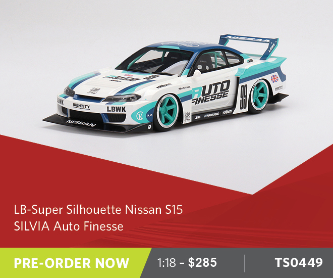 LB-Super Silhouette Nissan S15 SILVIA Auto Finesse - 1:18 Scale Resin Model Car - Pre Order Now