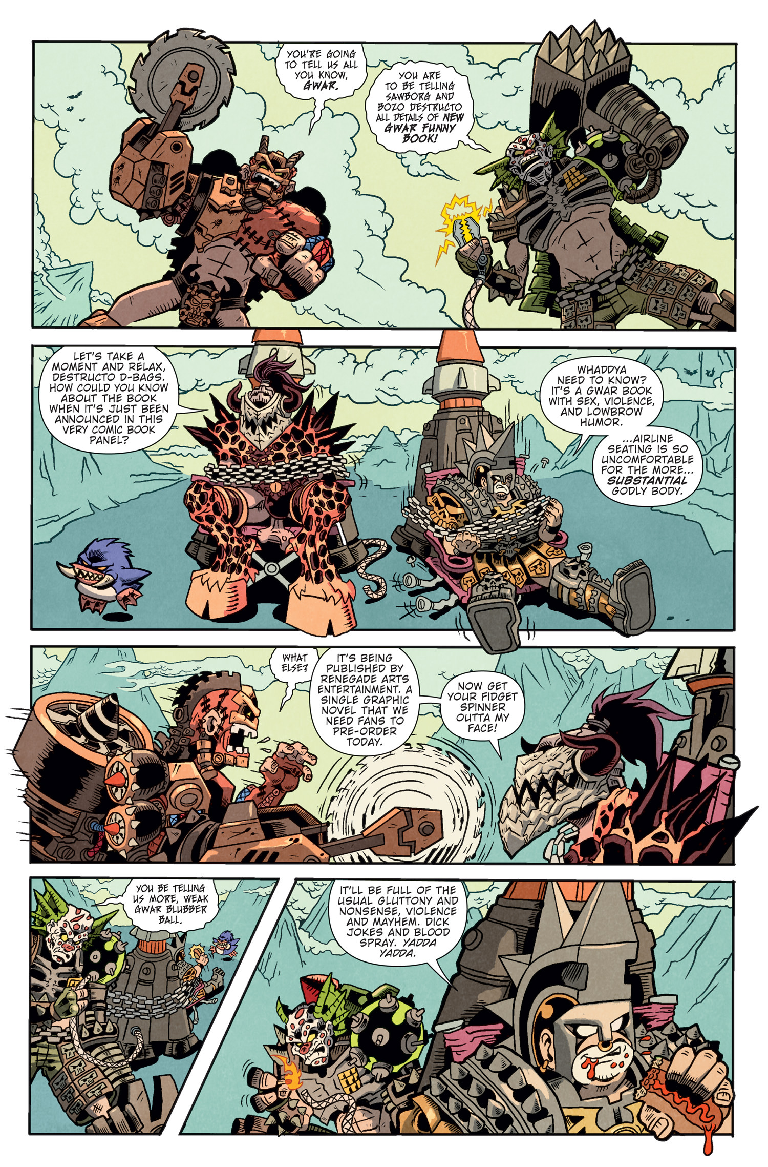 NEW GWAR GRAPHIC NOVEL TO SPLIT HELL WIDE OPEN - PRE-ORDERS AVAILABLE NOW!