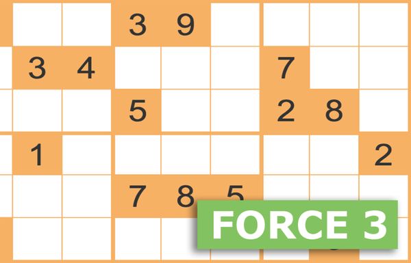 Sudoku gratuits - Force 3 - 30 décembre 2023 Grille n°1190