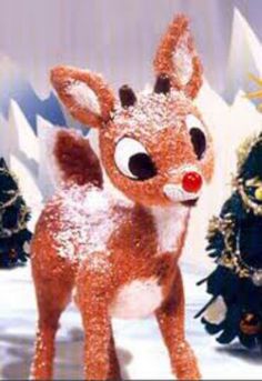 Image result for rudolph the red nosed reindeer leading the sleigh