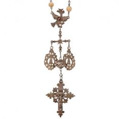ROSARIO CON CROCIFISSO PENDENTE