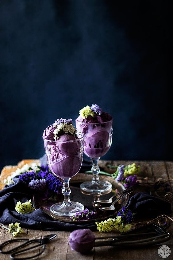 Helado de violetas, sorprendente sabor a flores - Jaleo en la Cocina