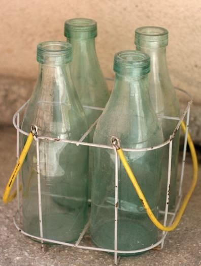 Milk bottles before 1989 in Romania