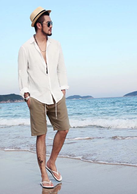 Men's Spring & Autumn Cotton Shirt | Linen Long Sleeved Dress Shirt â€“ zorket
