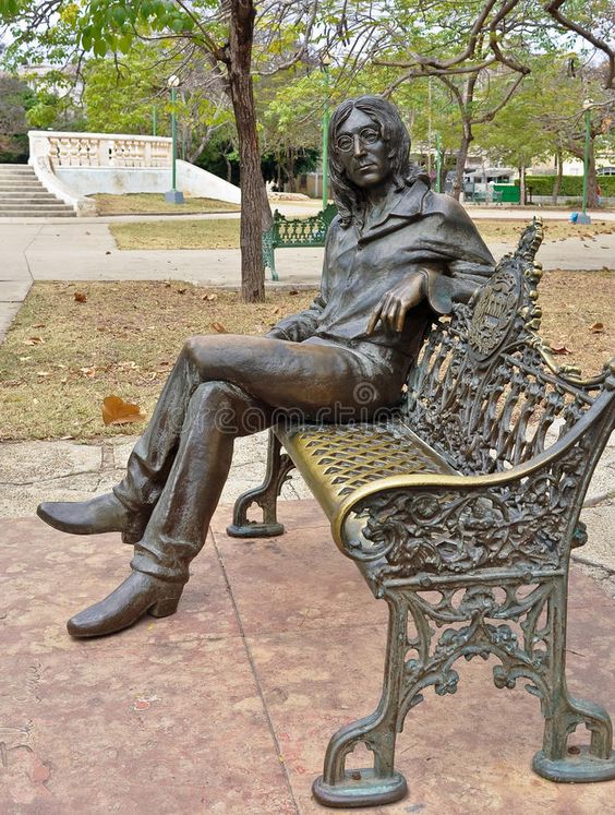 John Lennon statue. Statue of John Lennon in a park in Havana, Cuba. He is rever , #AFFILIATE, #statue, #Statue, #John, #Lennon, #Cuba #ad