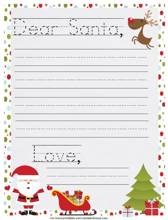 Letter To Santa Templates: 16 Free Printable Letters For Kids To Send To Father Christmas | The Huffington Post