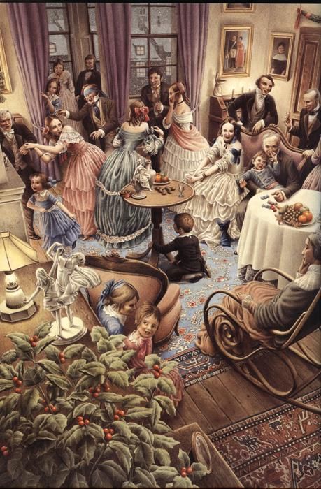 Scrooge's nephew & his wife celebrate Christmas with friends. A Christmas Carol17
