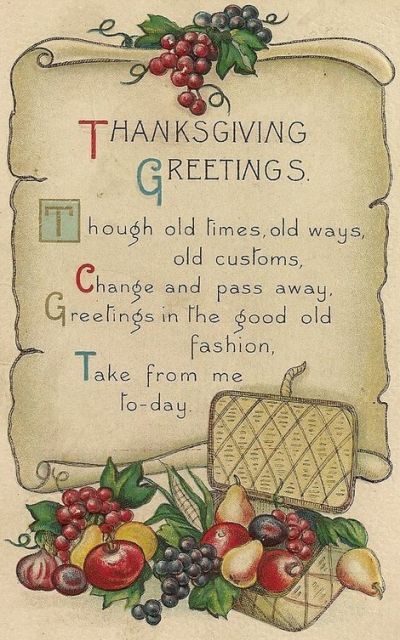 Vintage Thanksgiving Images | Public Domain | Condition Free