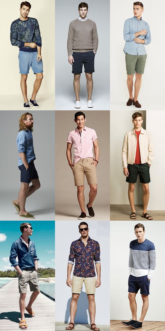 MEn's Chino Shorts Outfit Inspiration Lookbook