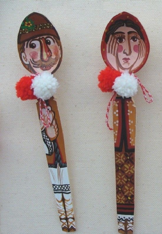 creativitatea in viata ta: Linguri de lemn pictate