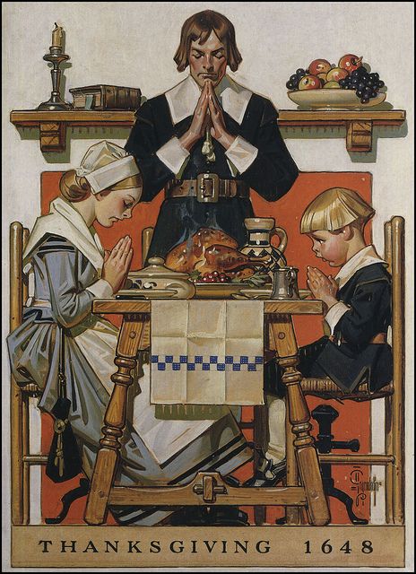He is a wise man who does not grieve for the things which he has not, but rejoices for those which he has.   ~Epictetus An eye-catching, timeless Thanksgiving day image from 1940.