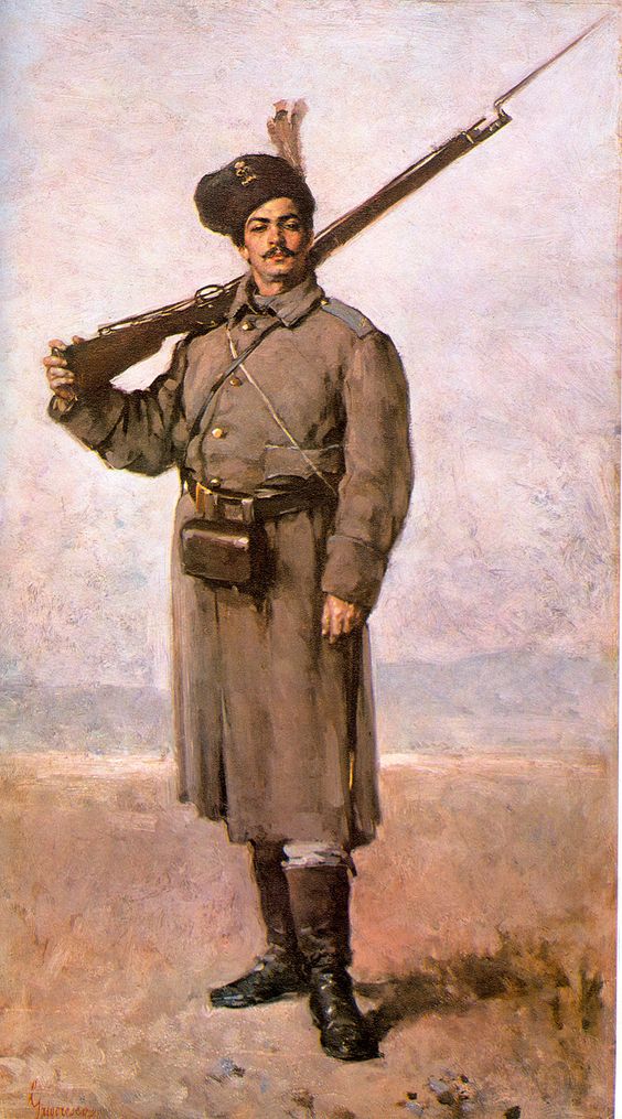 Dorobantul (The Infantry man - Romanian soldier from the War of Independence, 1877-1878), by Nicolae Grigorescu