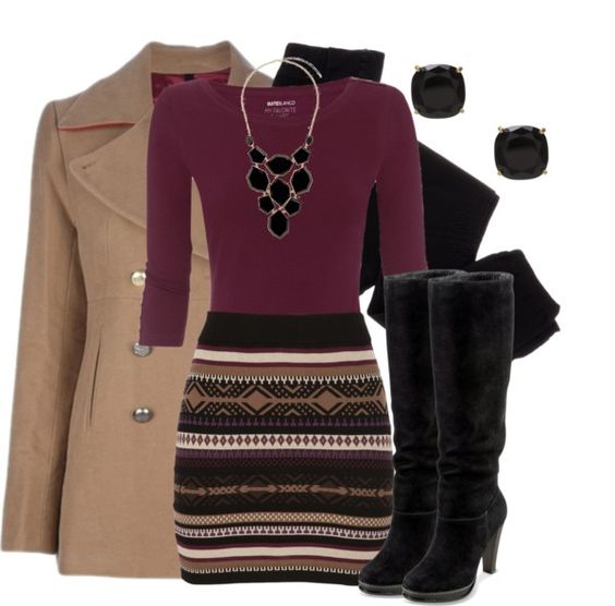 "Sweater Skirt" by qtpiekelso on Polyvore