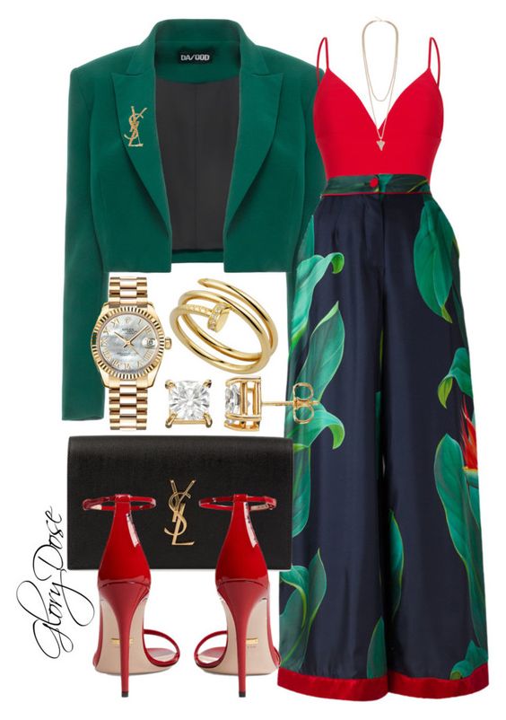 "Untitled #100" by chichimia on Polyvore featuring Dalood, Rasario, F.R.S For Restless Sleepers, Yves Saint Laurent, Gucci, Givenchy and Rolex